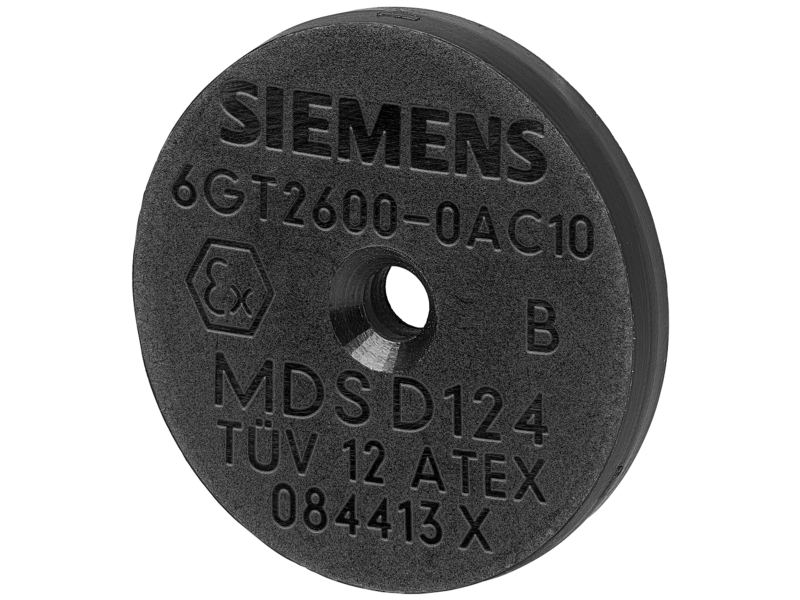 Siemens Indus.Sector Transponderi Nuppi lämmönkestävä 6GT2600-0AC10 Sähköisen lisävarusteen tyyppi muu, Mekaanisen lisävarusteen tyyppi Avain, Asiakirjatyyppi Pikakäyttö, Käytetään transpondereita (6GT26000AC10), jotka on kehitetty erityisesti Mobile Panel 277(F) IWLAN -järjestelmää varten