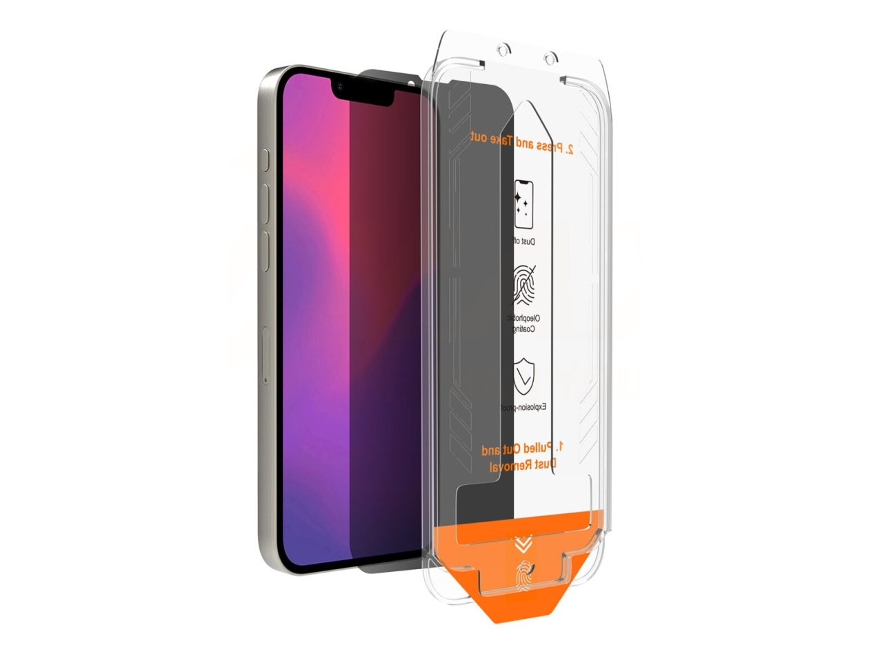 4Smarts Second Glass Privacy, Apple, Iphone 13, Iphone 13 Pro, Iphone 14, Iphone 16E, Støvresistent, Oliebestandig, Transparent, 10 Stk