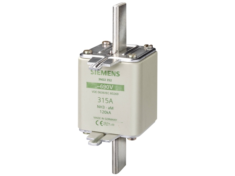 Siemens Nh-Sicherung Nh3 355A Am 690Vac, 176 Mm, 165 Mm, 96 Mm, 662 G