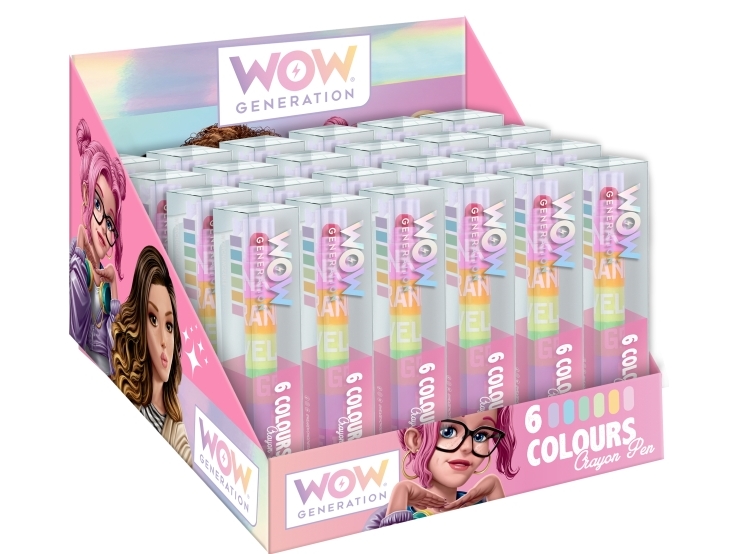 WOW® Generation, 6-färgs kritpenna (12 st./disp.) | Baby & barn - Barnrummet - Bord och stolar | GameStuff