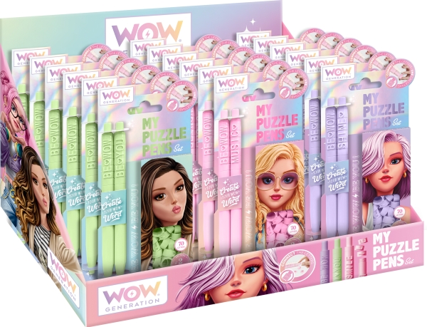 WOW® Generation, My Puzzle Pens (18 sæt/præsentation)