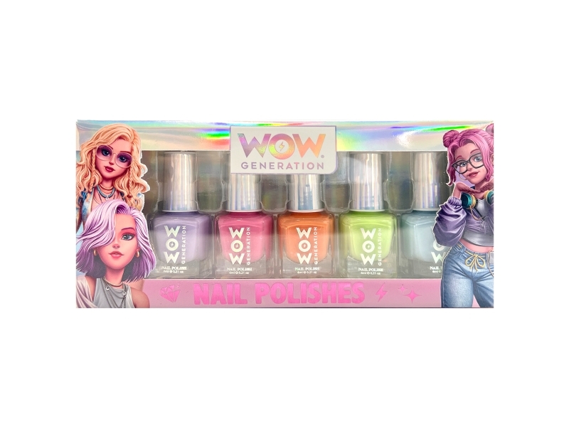 WOW® Generation, Neglelak pakke med 5 flasker