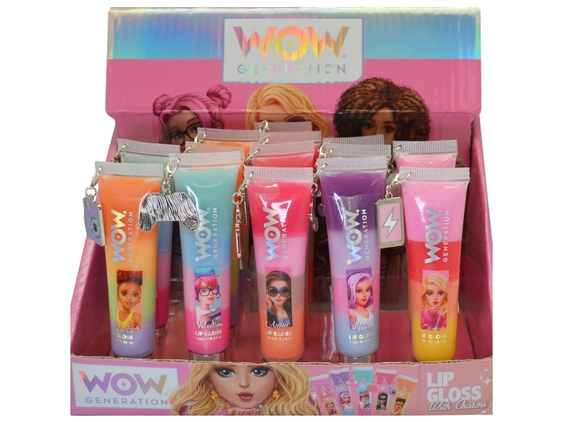 WOW® Generation, Läppglans med charm, 20 st./CDU | Smink - Sminktillbehör - Smink för barn | GameStuff