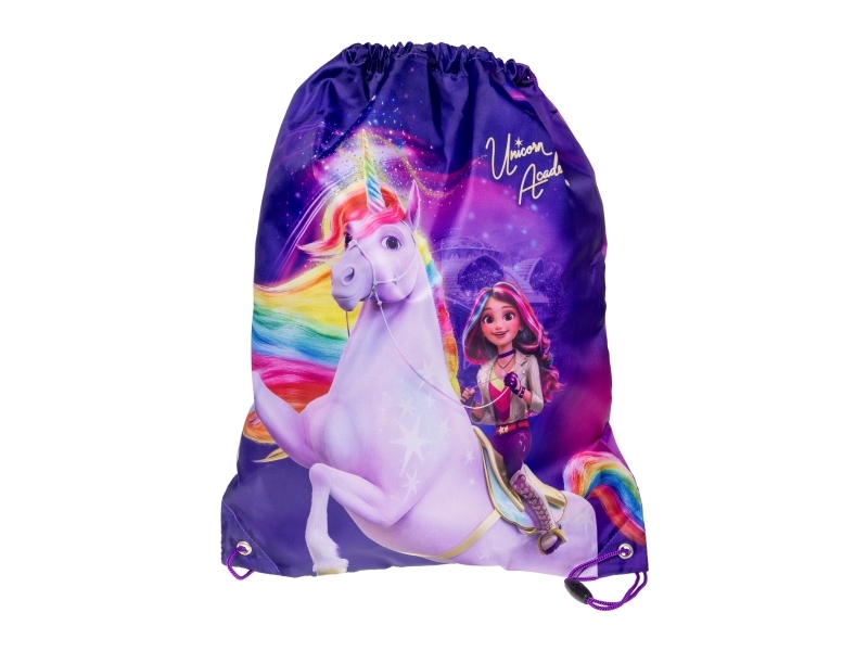 UNICORN ACADEMY, Snøre gymnastikpose, 35 x 45 cm