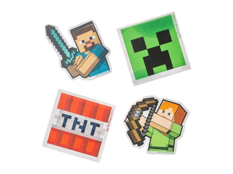 MINECRAFT, 4-pack suddgummin i låda | N - A | GameStuff