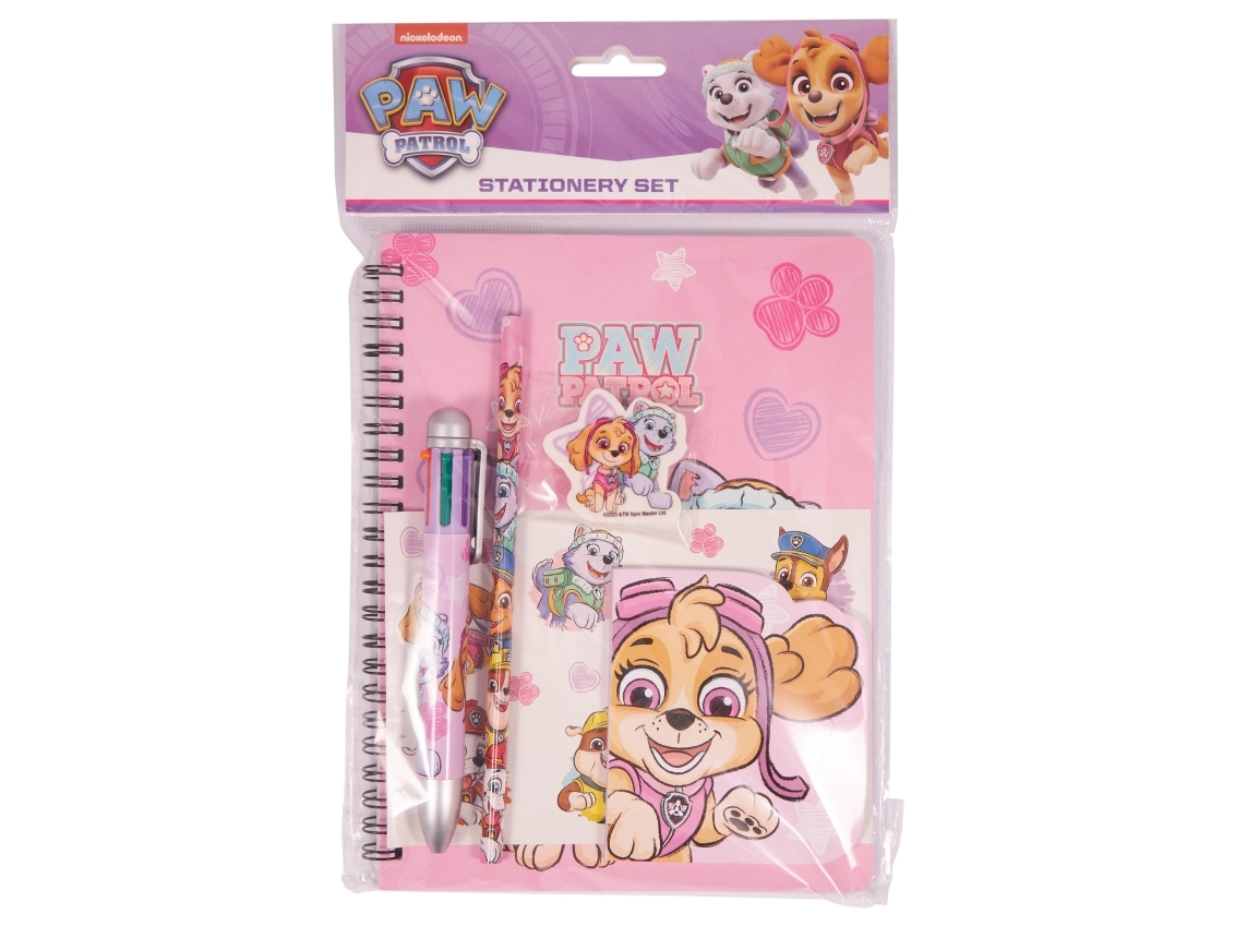 Paw Patrol Pink skrive/tegne sæt med multifarvepen