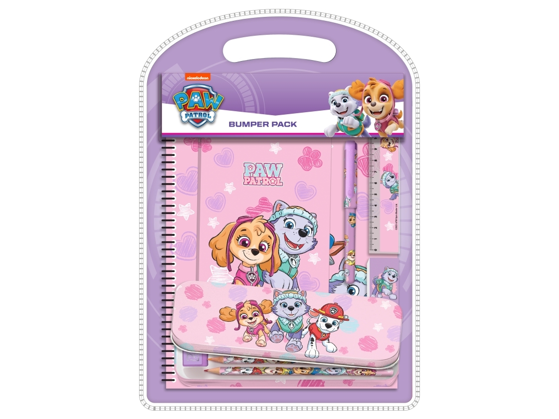 Paw Patrol rosa brevpapper med metallbox | Skrivredskap - Blyertspennor & pencils - Blyertspennor | GameStuff