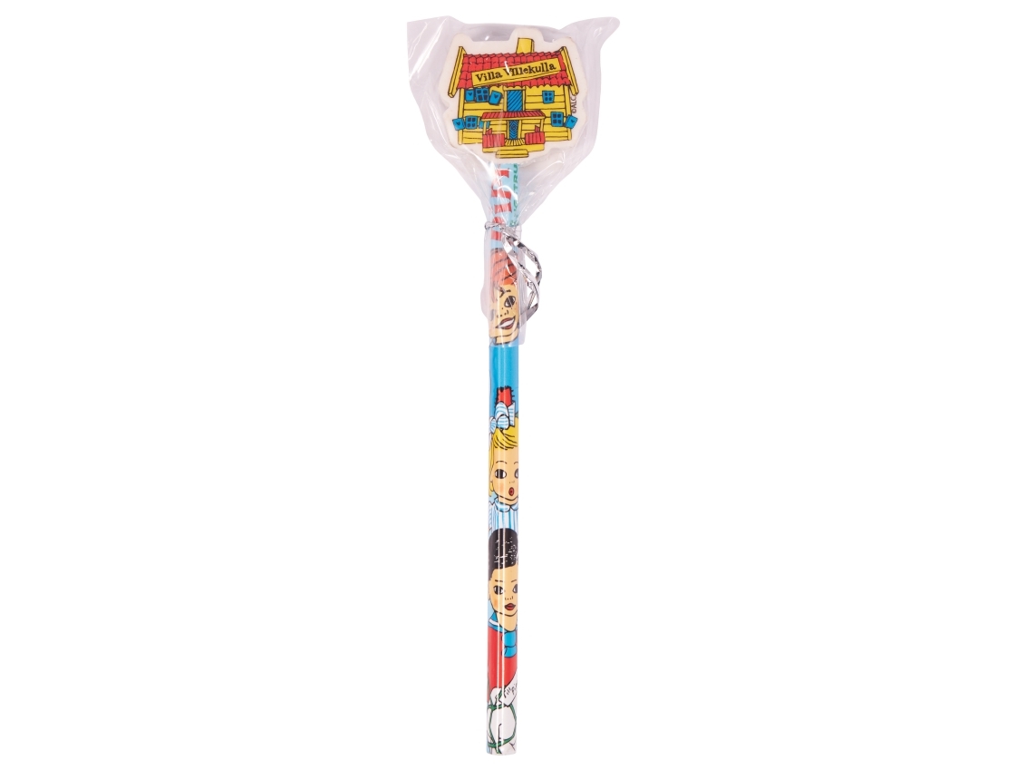 Pippi & Hr. Nilsson pencil with eraser - 1 pc. | Skrivredskap - Blyertspennor & pencils - Blyertspennor | GameStuff