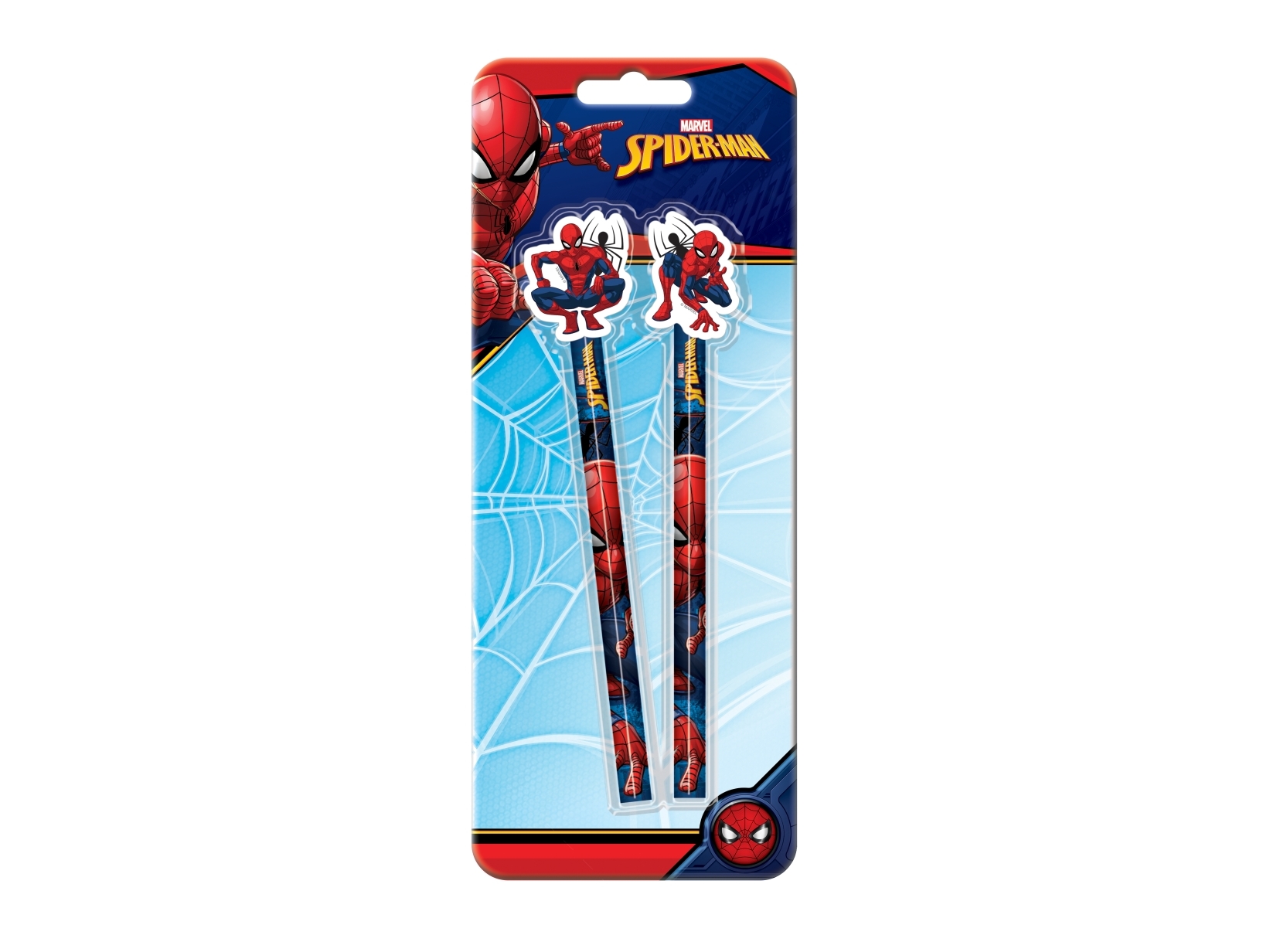 Euromic SPIDERMAN 2-pack pencils w/eraser toppers