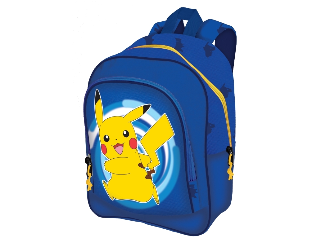 Pokémon Junior rygsæk med 2 front lommer med lynlås og 2 lommer på siden i mesh