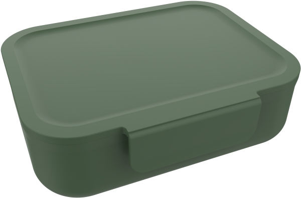 Euromic LUNCH BUDDIES Army Green lunch box w/clip&divider