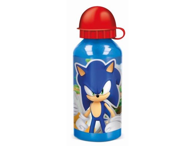 SONIC vattenflaska, aluminium. 400ml | Sport & Träning - Tillbehör - Drickflaskor | GameStuff