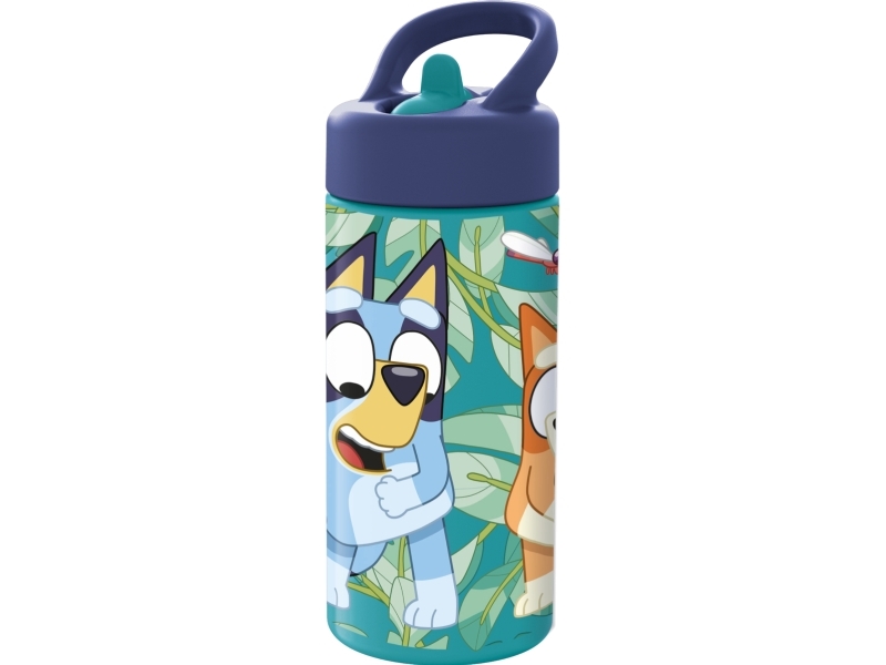 BLUEY Vattenflaska med sugrör, 410ml | Sport & Träning - Tillbehör - Drickflaskor | GameStuff