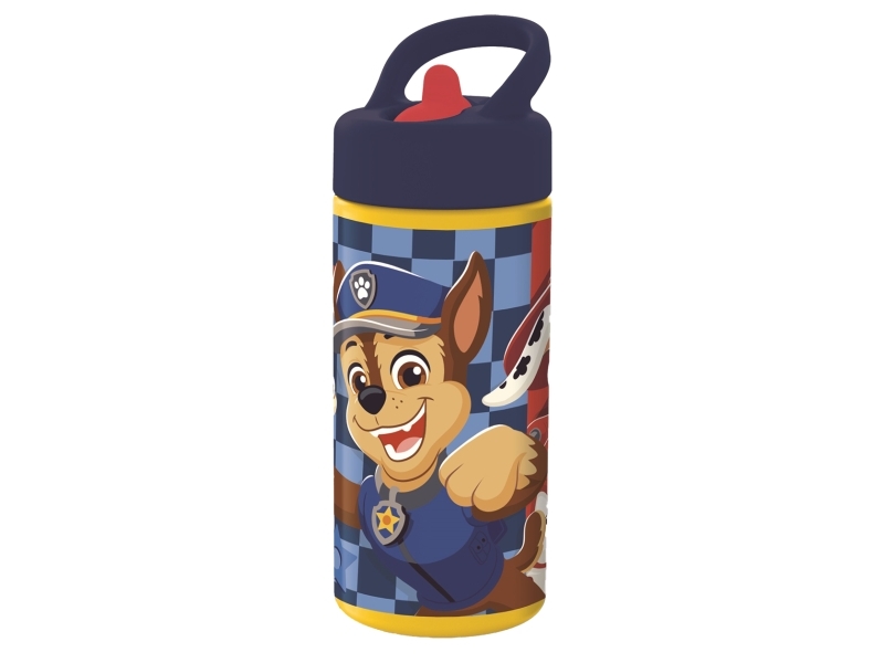 PAW PATROL Vattenflaska med sugrör, 410ml | Andra leksaksmärken - Paw Patrol | GameStuff