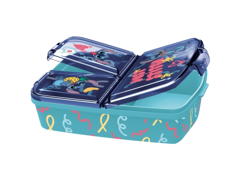 Stitch madkasse - Disney børnemadkasse med 3 rum - Madkasse til børn