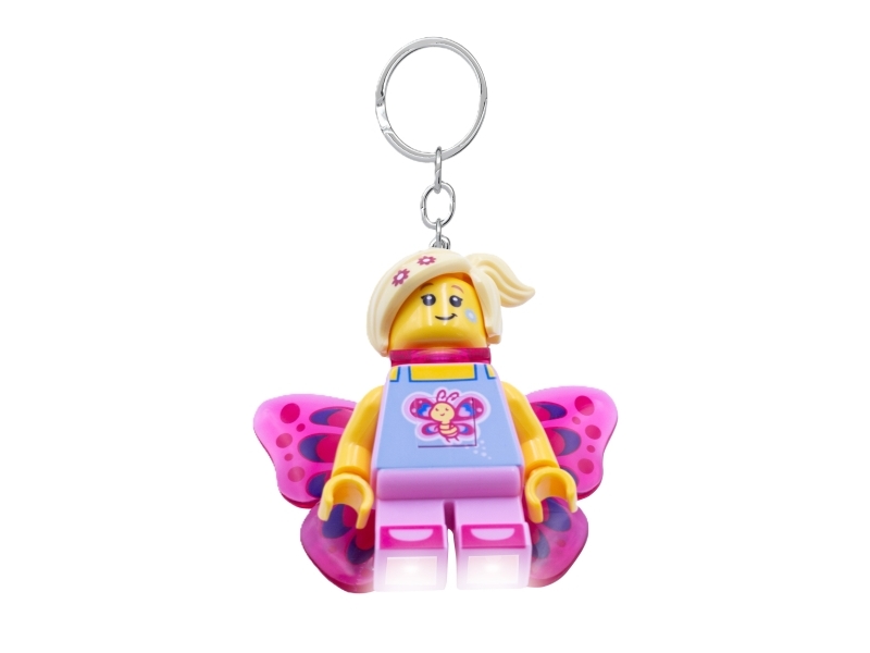 LEGO® Ikonisk, FJÄRILSFLICKAN Nyckelring med LED-lampa | LEGO® - Alla LEGO | GameStuff
