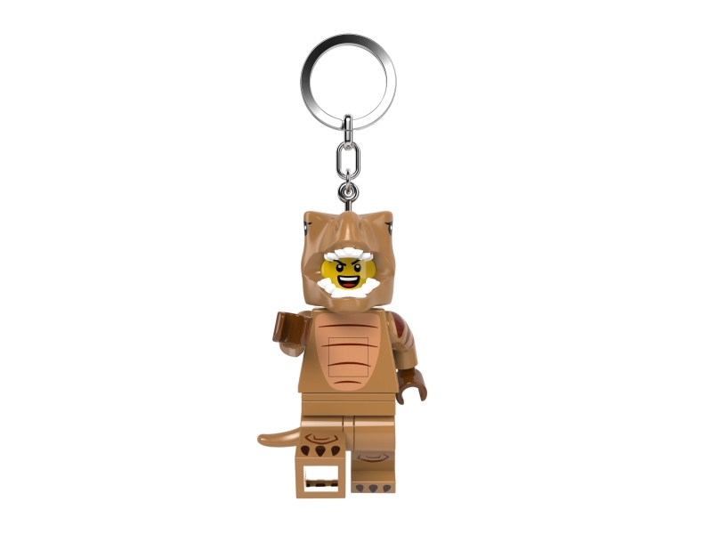 Lego Minifiguren Schlüsselanhänger Light T-Rex Kostüm Fan