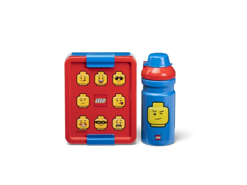 LEGO® Lunchset - låda & flaska 390 ml - Ikonisk | Köksutrustning - Köksredskap | GameStuff