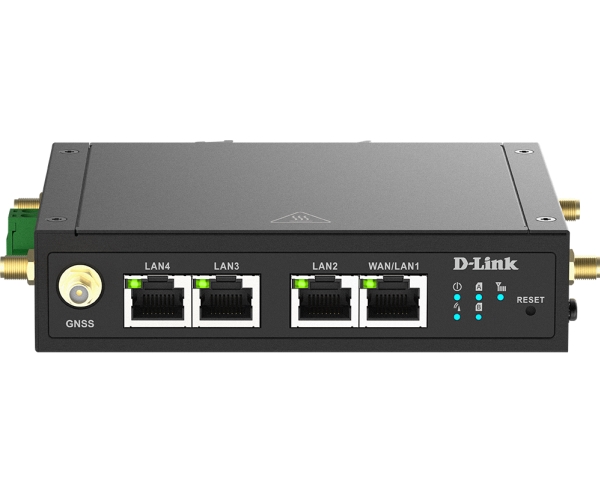 D-Link Dwm-530-T 4G Lte M2m Vpn Wi-Fi Router Din-Schiene N300 Schwarz