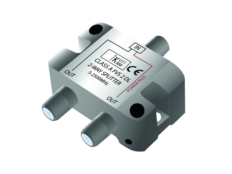 Antenna Tv-Splitter F-Connector Class A 1-In/2-Out