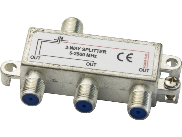 Antenna Tv-Splitter F-Connector Classa 1-In/3-Out