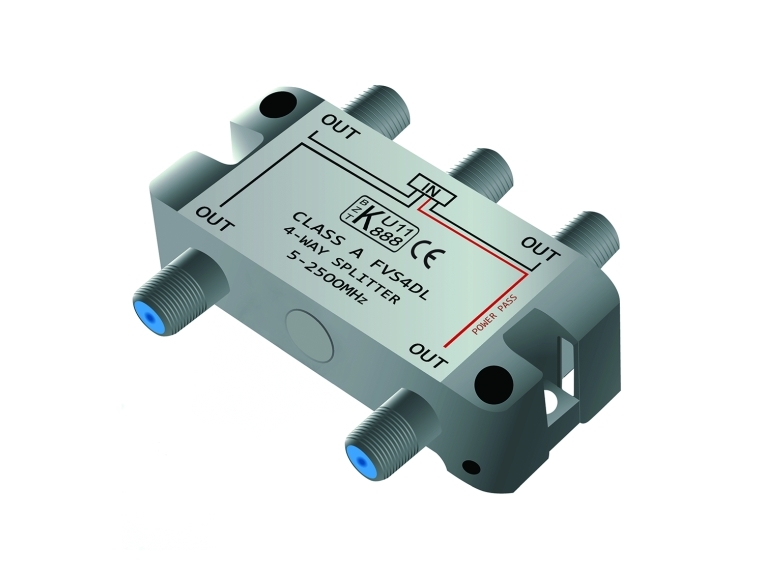 Antenna Tv-Splitter F-Connector Classa 1-In/4-Out