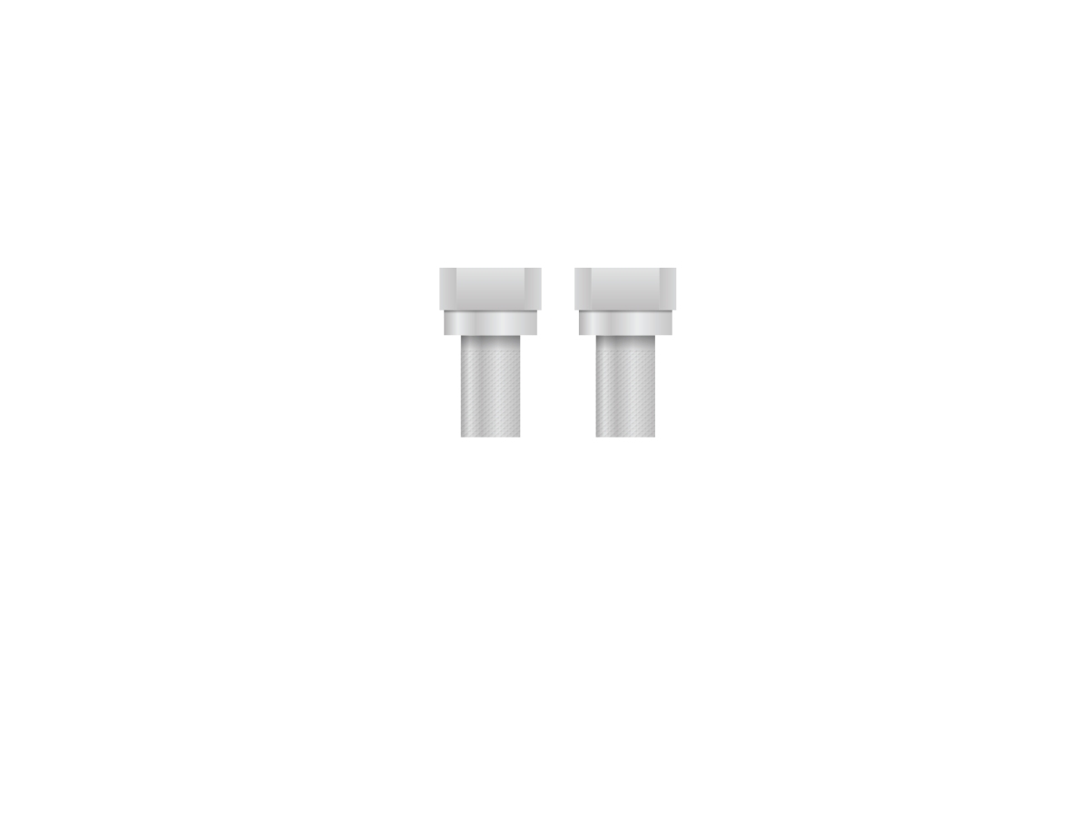 Antenna F-Connector Twist-On For 5.6Mm Cable 2 Pcs