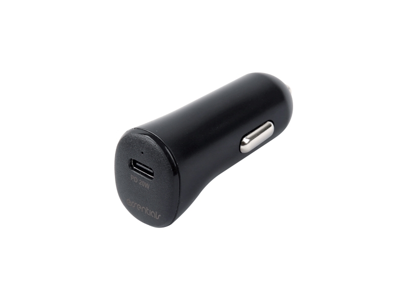 Car Charger 20W, 1X Usb-C Pd 20W, Black