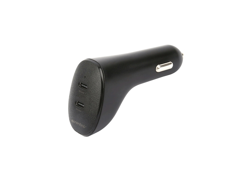 Car Charger 20W, 2X Usb-C Pd 20W, Black