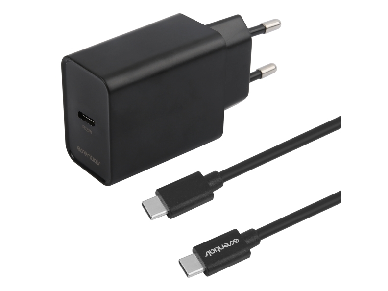 Essentials 1110640 Mobile Device Charger Universal Black Ac Fast Charging Indoor