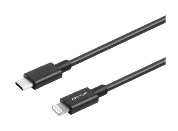Usb-C - Lightning Cable, Mfi, 20Cm, Black