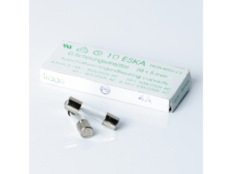 Glass fuse - slow, 4A - 10pack | Skrivare - Skrivartillbehör - Fixeringsenheter | GameStuff