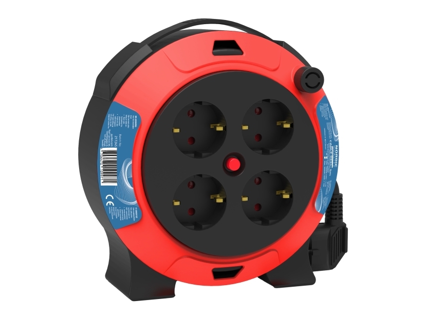 Cable Reel Safety Plug, H05vv-F 3X1.5Mm², 5M