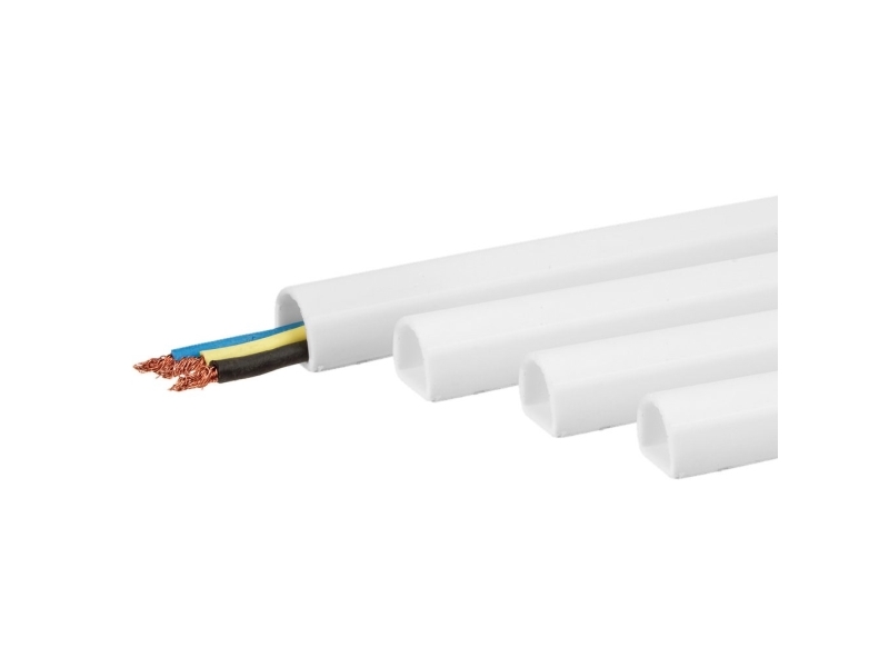 Soft Plastic Trunk, 9.0Mm, White-W/Tape, 1M, 4 Pcs