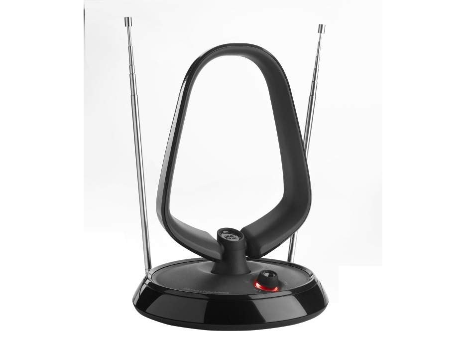 One For All Value Line Dvb-T Indoor Antenne 5G, Indendørs, Sort, 1 M, Dvb-T, Dvb-T2, Iec Male Connector, Vhf, Uhf