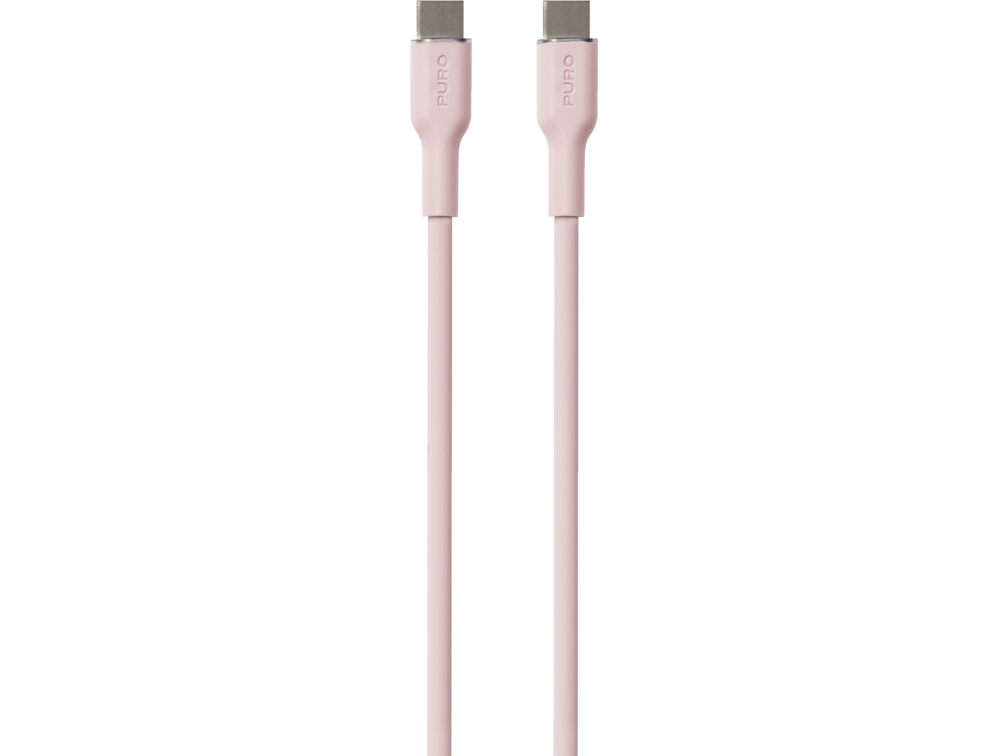 PURO PUUSBCUSBCICONROSE, 1,5 m, USB C, USB C, USB 3.2 Gen 1 (3.1 Gen 1), Lyserød