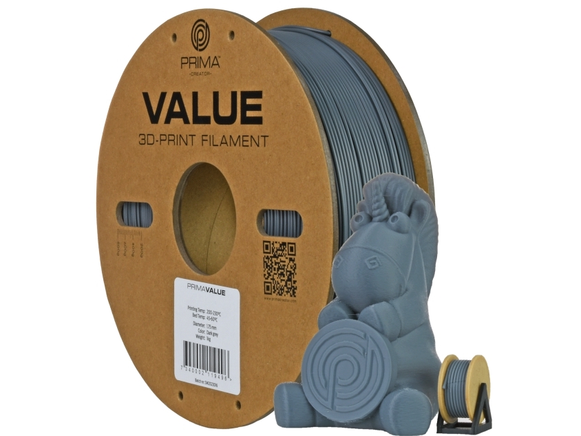 Primavalue Pla+ - Dark Grey - 1.75Mm - 1Kg