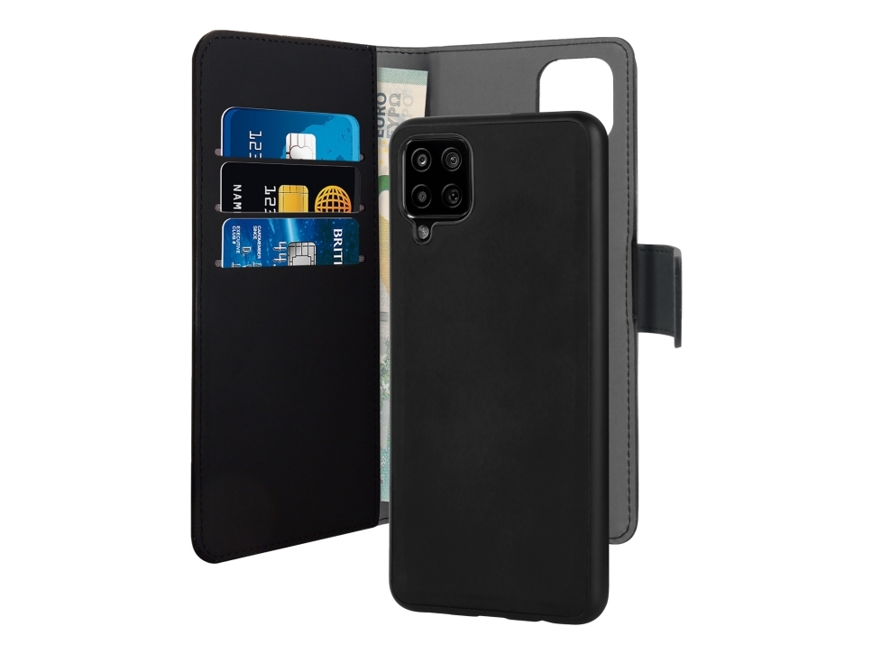 Samsung Galaxy A12 Wallet Detachable, Black