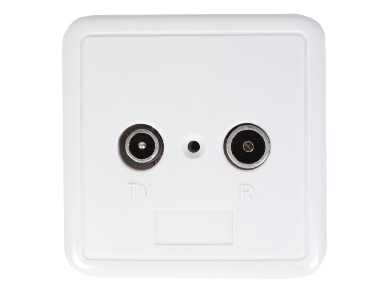 Antenna Output For Cable Tv, White