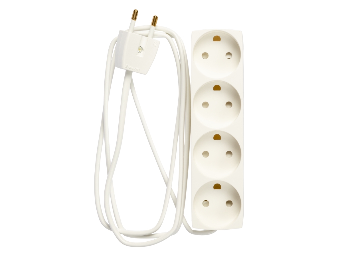 4-Way Socket Round, 1.5M