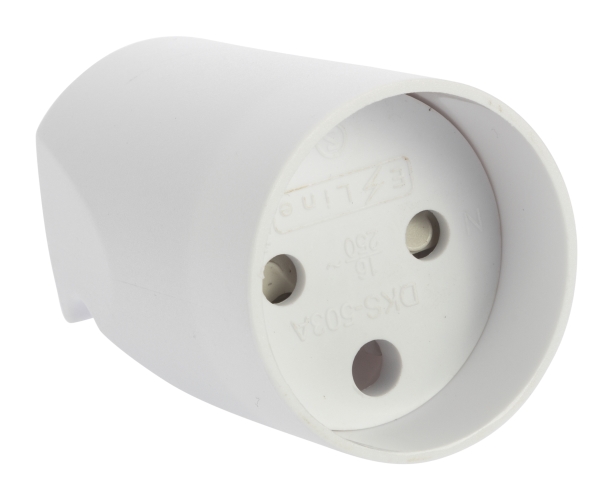 Extension Plug W/Dummyhole, White