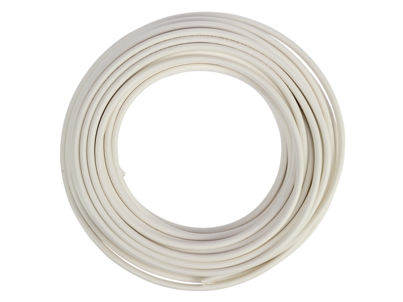 Oval Mains Cable H03vvh2-F (2X0.75Mm²) 10M, White