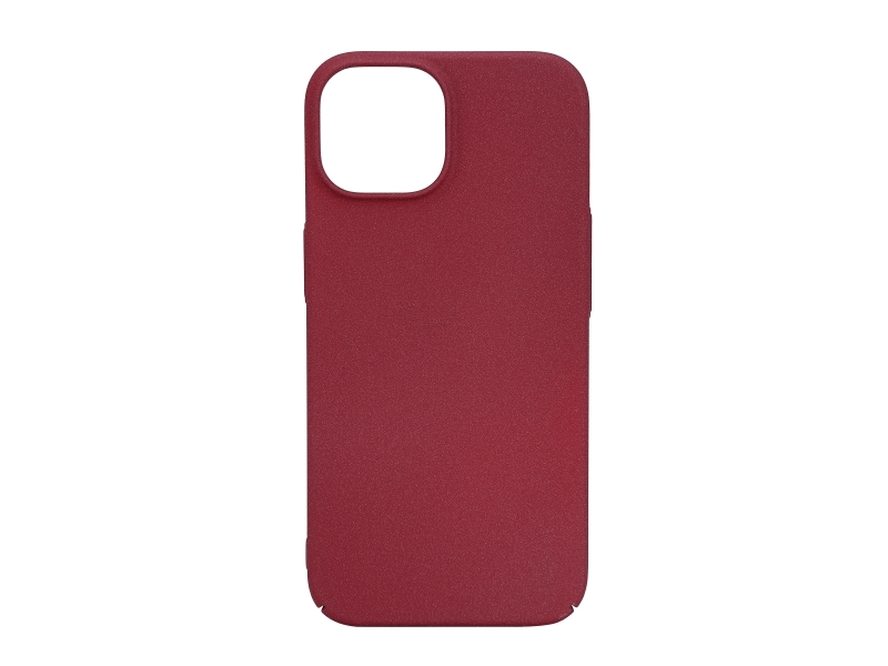 Iphone 15 Sand Bursted Back Cover, Burgundy