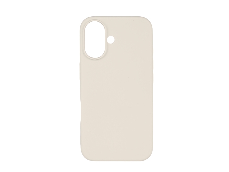 Iphone 16 Silicone Mag Back Cover, Recycled, White