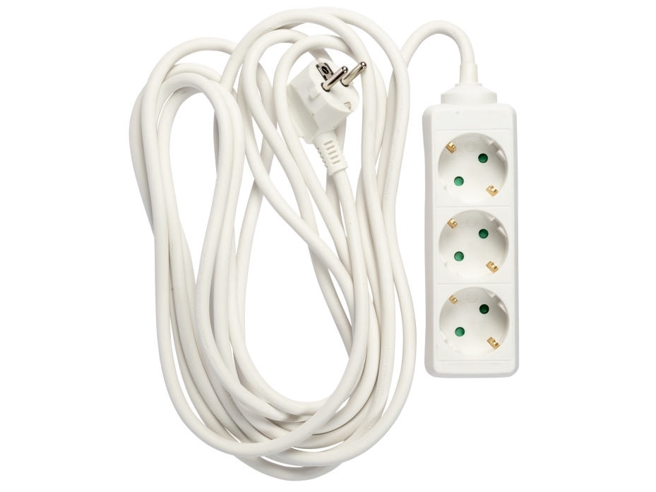 3-Way Socket With 5M Cable W/Earth 3X1,5² Fns