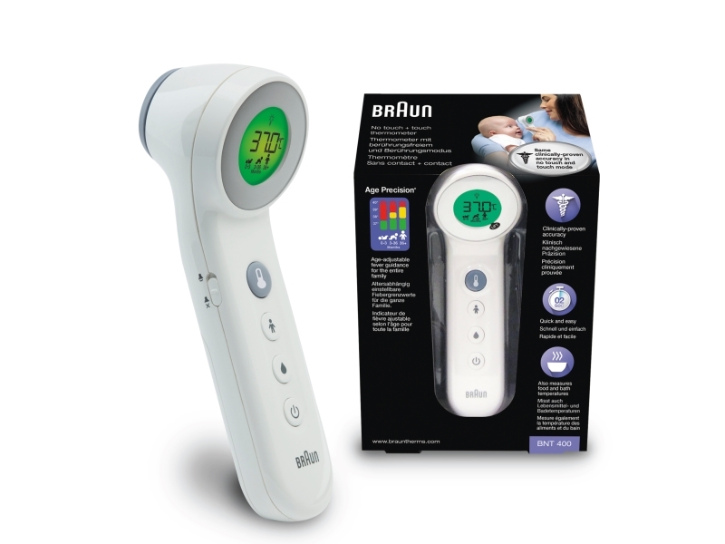 Alternativ bild 0 för Braun No Touch + Touch Thermometer BNT 400