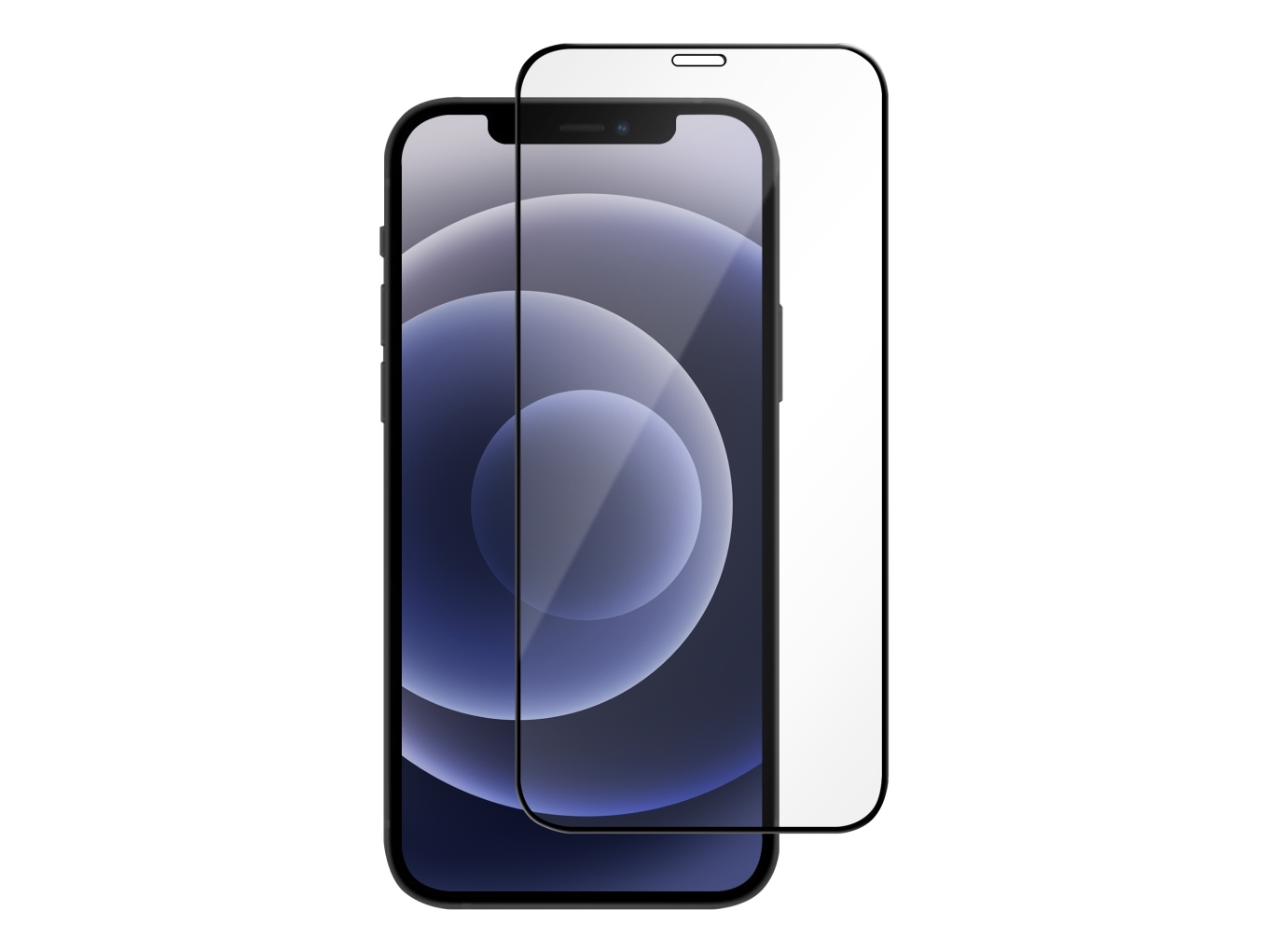 Iphone 12 Mini, Tempered Glass, Full Fit, Black