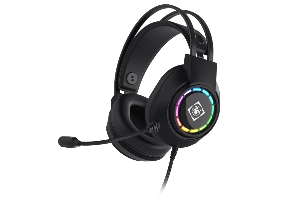 Dh220 Usb Stereo Gaming Headset, Rgb, Black