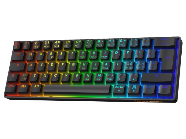 DK470 60% Mechanical Keyboard, Lubed Hot-Swap KTT Switches | Spel - Gamingmöss & Tangentbord - Gaming tangentbord | GameStuff