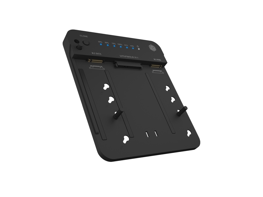 Icy Box Dockingstation & Klonstation Für M.2 Nvme Ssd Und 2,5"/3,5" Sata Ssd/Hdd